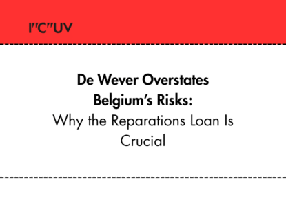 De Wever Overstates Belgium’s Risks — Why the Reparations Loan Is Crucial
