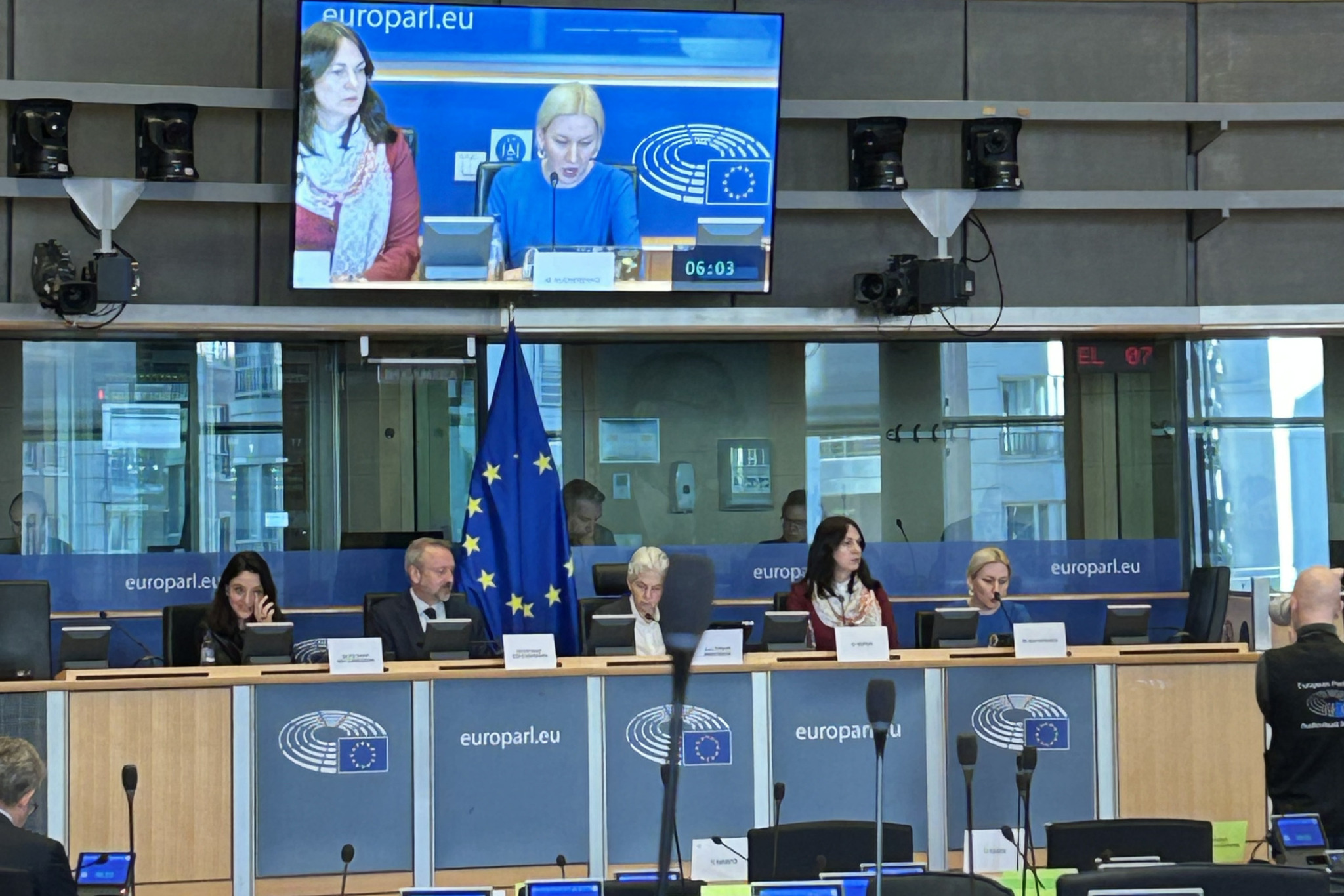 Discussions at the European Parliament’s Committee on Security and Defence (SEDE) in Brussels