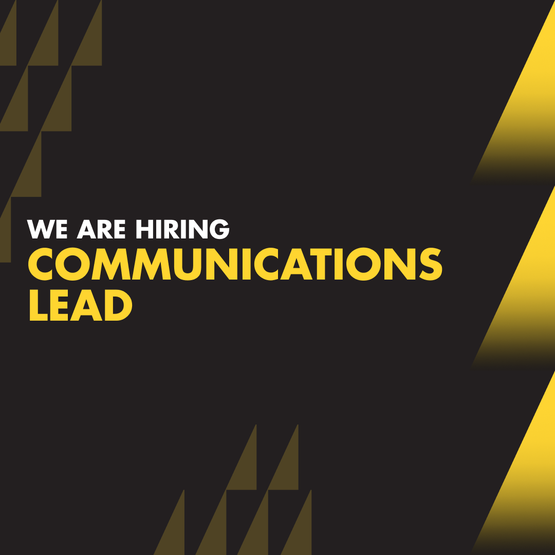 We are hiring: Communications Lead